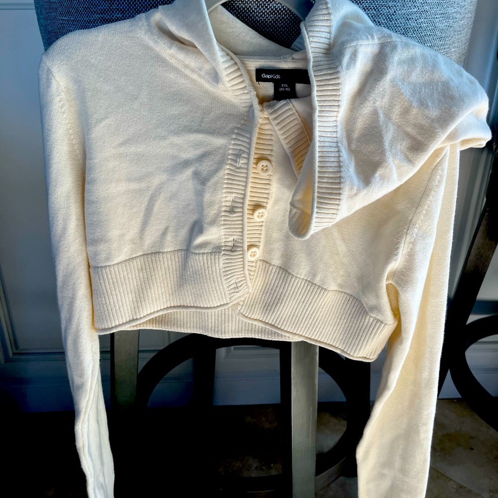 Hooded Bolero-Style Sweater for Tweens